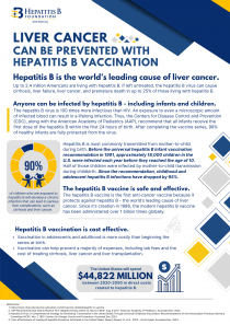 HBV Vaccine Legislative Fact Sheet