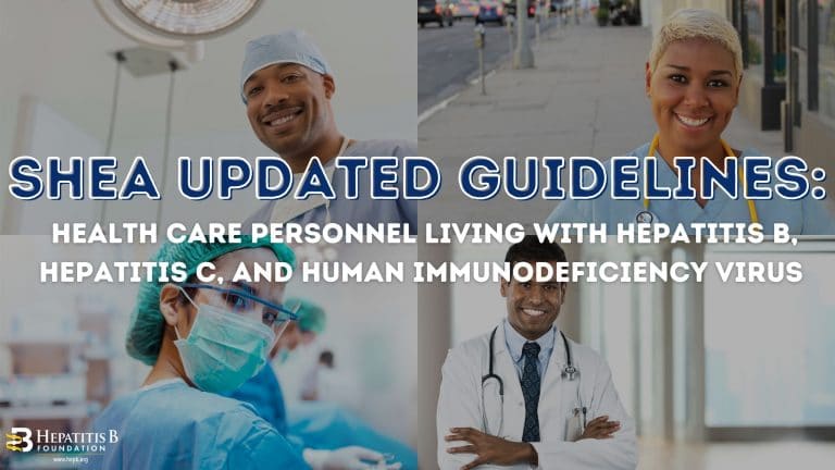 SHEA Updated Guidelines: Health Care Personnel Living Hepatitis B ...