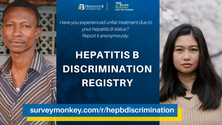 Hepatitis B Discrimination Registry - Hepatitis B Foundation