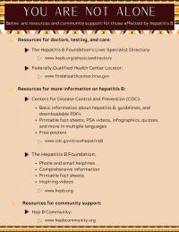 Hep B Support Community Resources6