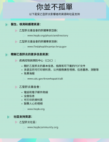 Cantonese Hep B Support Community Resources